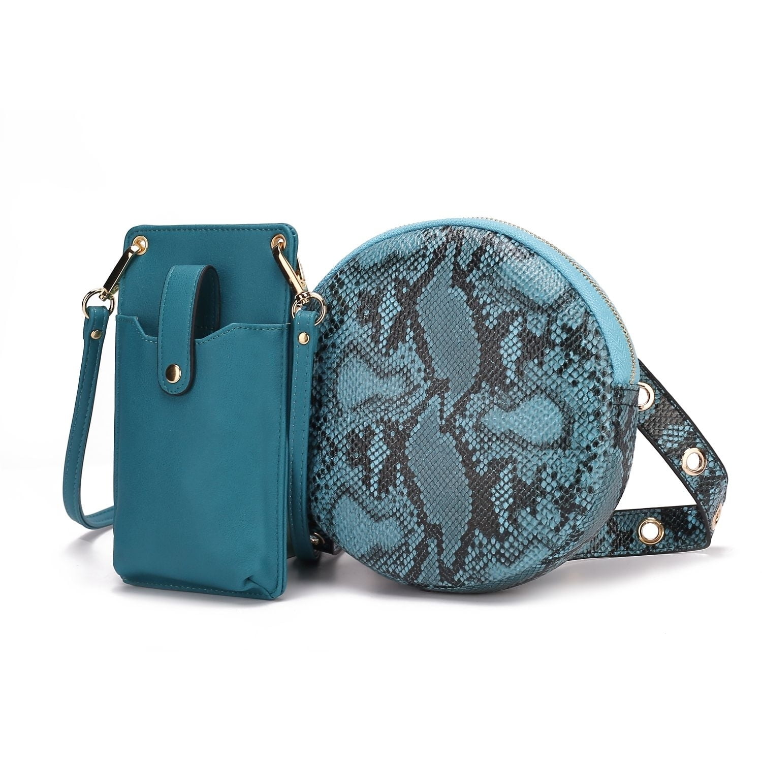 MKF Collection Hailey Smartphone Convertible Crossbody Handbag 2 PCS SET by Mia K
