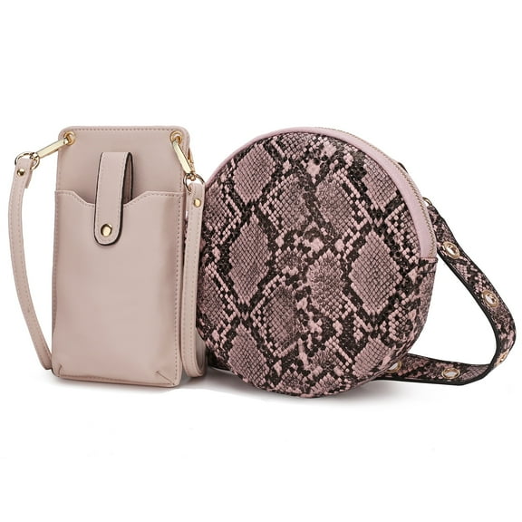 MKF Collection Hailey Women Smartphone Convertible Crossbody Bag by Mia K - Pink