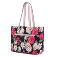 thumbnail image 1 of MKF COLLECTION Mia K Hallie Cotton Botanical Tote Bag, Navy, 1 of 7