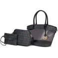 thumbnail image 1 of MKF Collection Hattie 3-in-1 Women Tote Bag M Signature Handbag Purse by Mia K - Black, 1 of 11