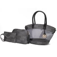 thumbnail image 1 of MKF Collection Hattie 3-in-1 Women Tote Bag M Signature Handbag Purse by Mia K - Dark Gray, 1 of 11