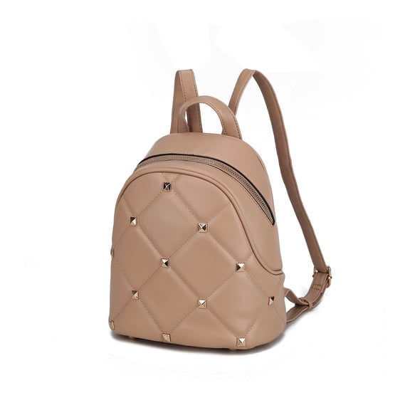 MKF Collection Hayden Quilted Vegan Leather with Studs Womens Backpack by Mia K