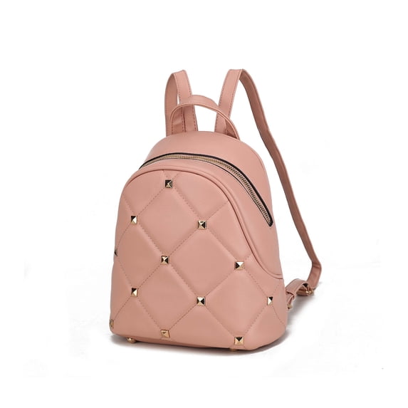 MKF Collection Hayden Quilted Vegan Leather with Studs Womens Backpack by Mia K