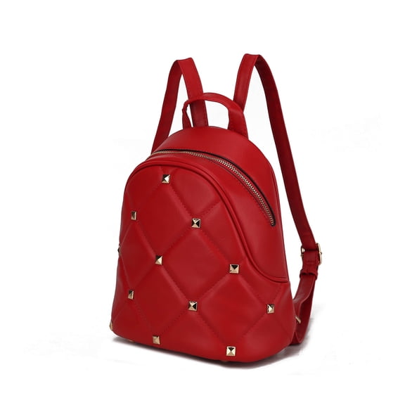 MKF Collection Hayden Quilted Vegan Leather with Studs Womens Backpack by Mia K