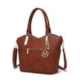 thumbnail image 1 of MKF Collection Hazel Vegan Leather Women's Tote Bag, Functional Shoulder Purse Handbag by Mia K - Camel, 1 of 7