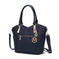 thumbnail image 1 of MKF Collection Hazel Vegan Leather Women's Tote Bag, Functional Shoulder Purse Handbag by Mia K - Navy, 1 of 7