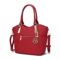thumbnail image 1 of MKF Collection Hazel Vegan Leather Women's Tote Bag, Functional Shoulder Purse Handbag by Mia K - Red, 1 of 7