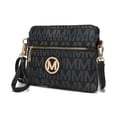 thumbnail image 1 of MKF Collection Heidi Vegan Leather Women's Black Crossbody Wristlet Handbag by Mia K, 1 of 9