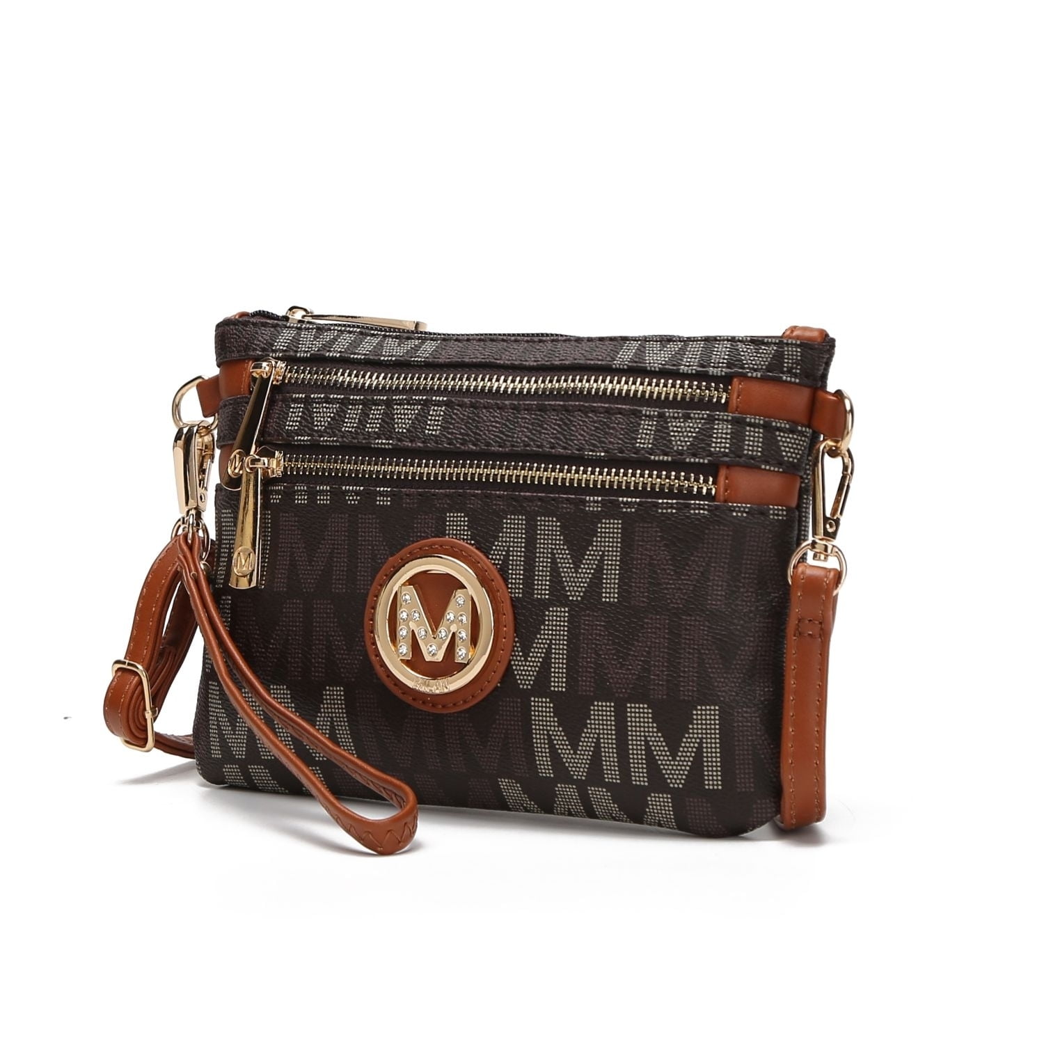 Milan Collection M Signature Women's Crossbody Handbag | Groupon