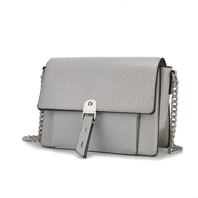 MKF Collection Hope Crossbody Bag Crocodile Embossed Vegan MKF Collection Hope Crossbody Bag Crocodile Embossed Vegan