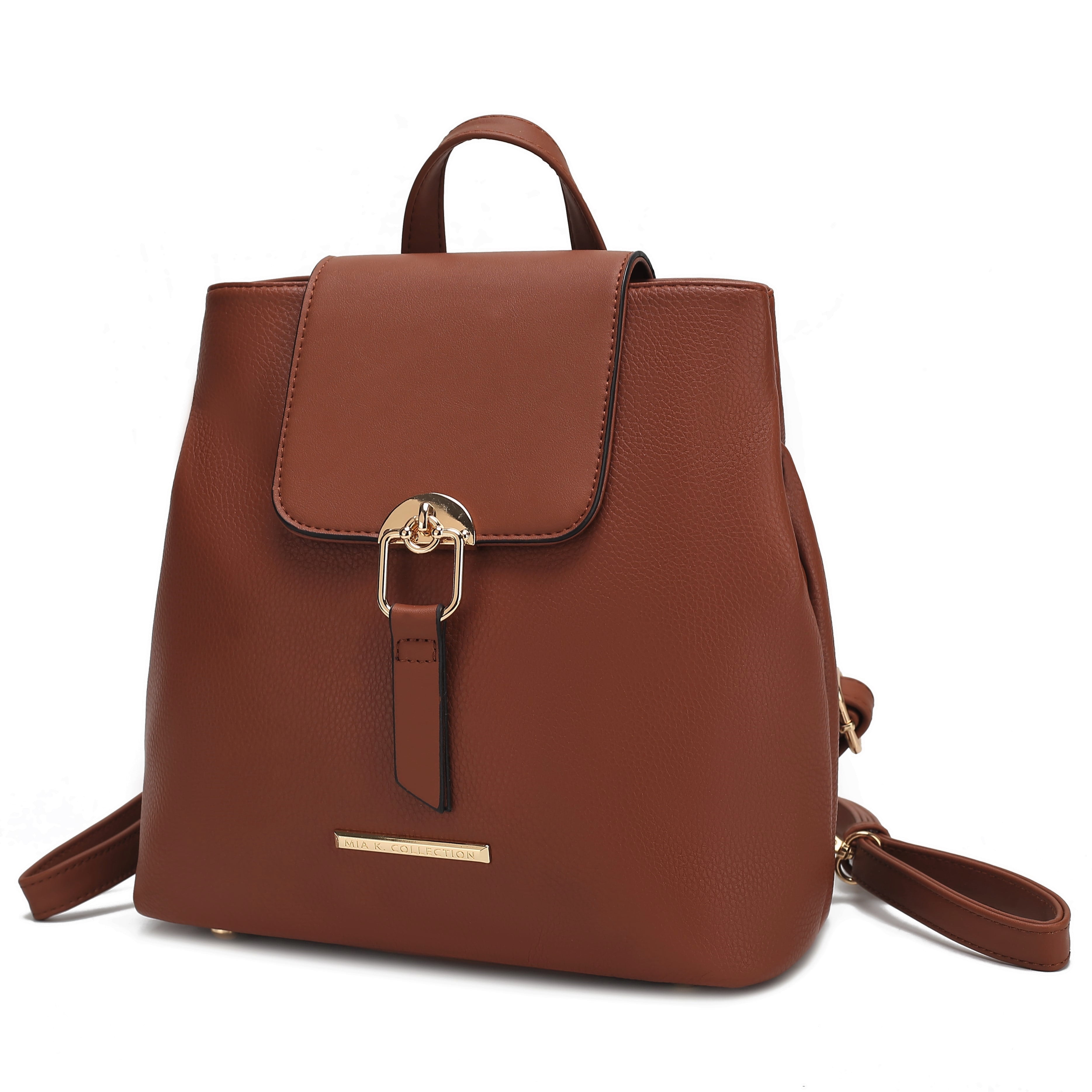 1198 Backpack, Vegan Leather Top-Handle Handbag Daypack Bookbag by Mia k MKF Collection Ingrid Vegan Leather Women main image 3