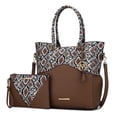 thumbnail image 1 of MKF Collection Iris Vegan Leather Women's Tote Bag, Classy Shoulder Purse Handbag & Wristlet 2 pcs by Mia K - Taupe, 1 of 11