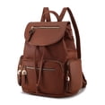 thumbnail image 1 of MKF Collection Ivanna Women's Oversize Backpack Vegan Leather Top-Handle Daypack Bag by Mia K - Brown, 1 of 6