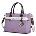 thumbnail image 1 of MKF Collection Jamie Women's Satchel Bag, Vegan Leather Crossbody Bag Handbag Purse by Mia K - Lavender, 1 of 7