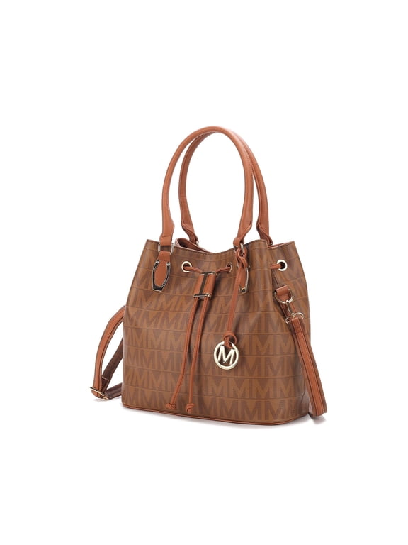 Jane Women's Shoulder Bag, Vegan Leather Hobo Bag Bucket Bag Handbag Purse by Mia K. - Tan