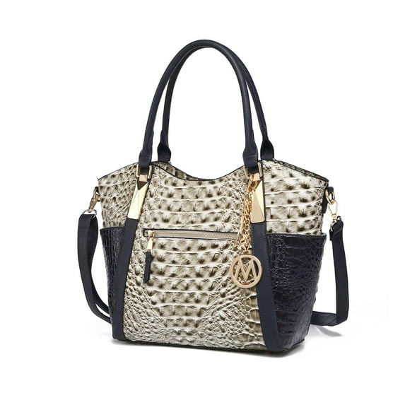 MKF Collection Janise Women's Tote Bag, Crocodile embossed Shoulder Bag Handbag Purse by Mia K