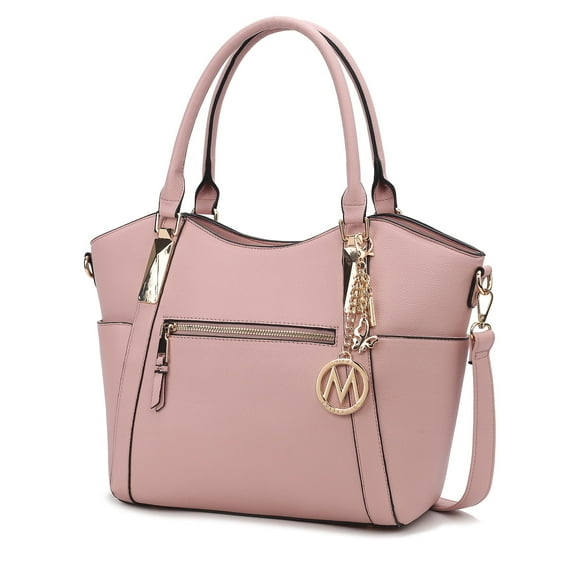 MKF Collection Janise Women's Tote Bag,Solid Shoulder Bag Handbag Purse by Mia K - Dusty Rose