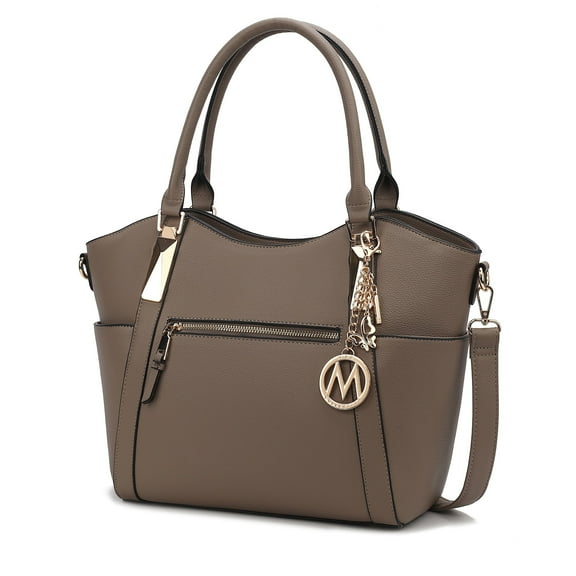 MKF Collection Janise Women's Tote Bag,Solid Shoulder Bag Handbag Purse by Mia K - Khaki