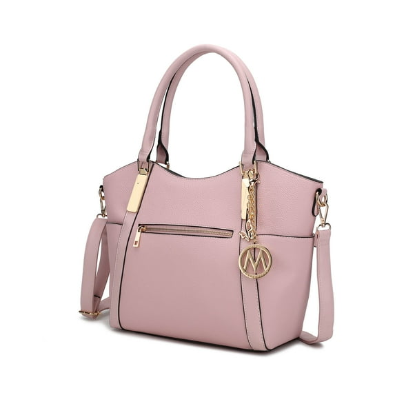MKF Collection Janise Women's Tote Bag,Solid Shoulder Bag Handbag Purse by Mia K - Pink