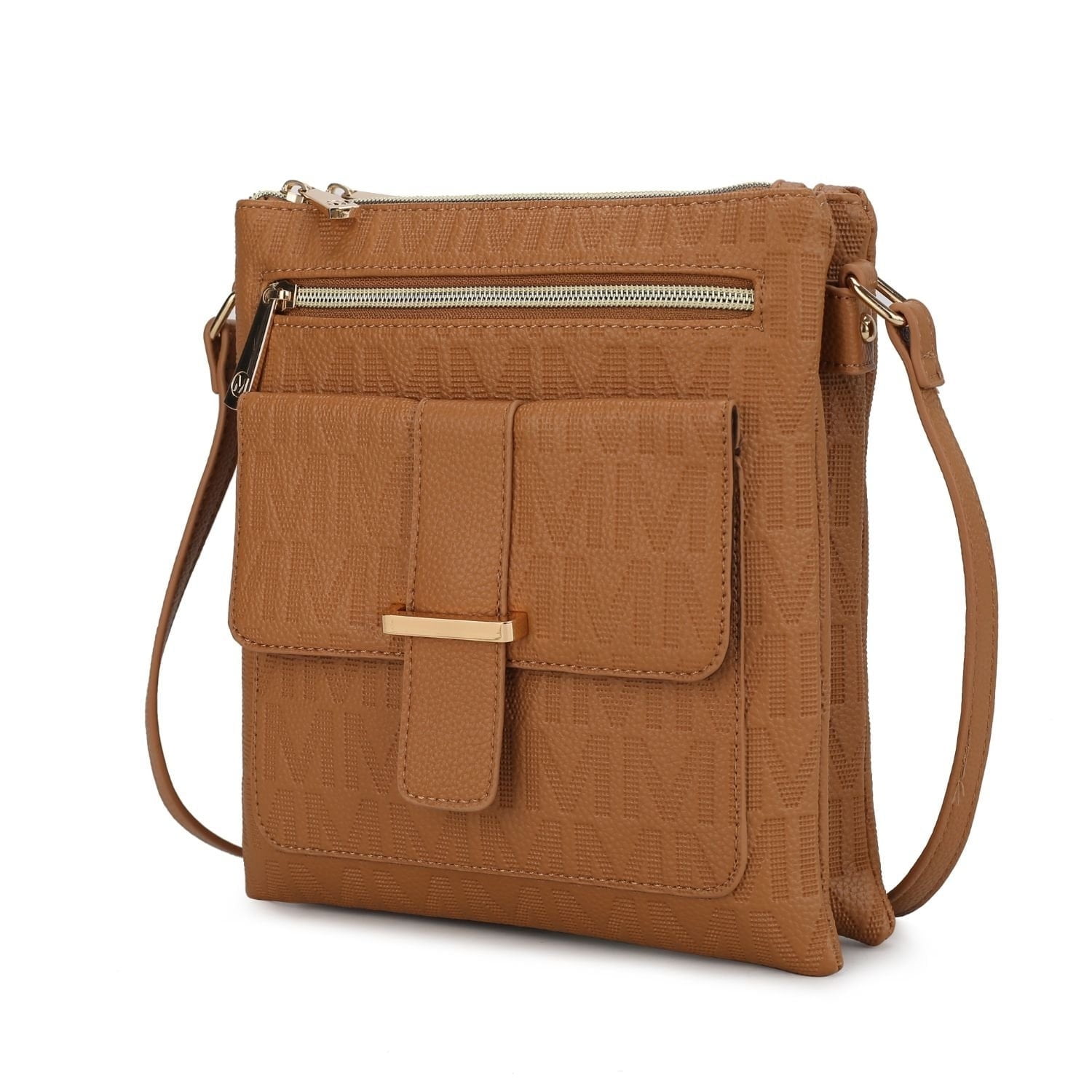 MKF Collection Jeni women's Crossbody Bag, Signature Vegan Leather Shoulder bag Handbag Purse by Mia K. - Brown - Walmart Business Supplies MKF Collection Jeni women's Crossbody Bag, Signature Vegan Leather Shoulder bag Handbag Purse by Mia K. - Brown - Walmart Business Supplies