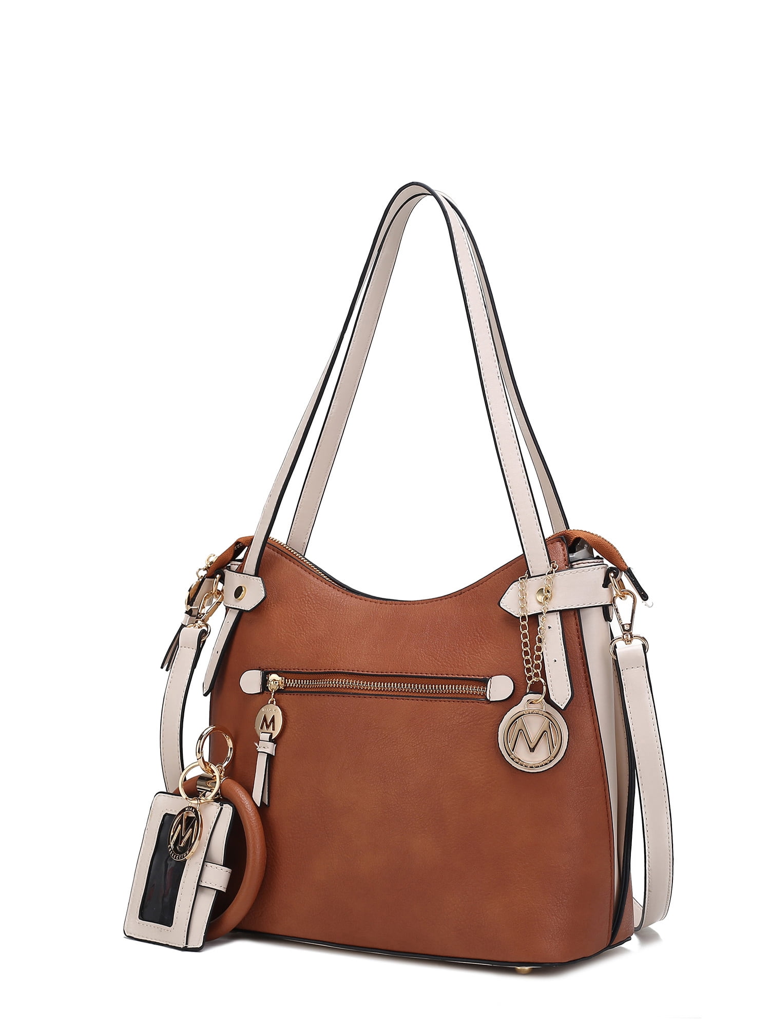 MKF Collection Serena Women's Shoulder Bag Color-Block Nylon – Lightweight, Stylish, and Functional by Mia K - Coffee Ivory - Walmart.com MKF Collection Serena Women's Shoulder Bag Color-Block Nylon – Lightweight, Stylish, and Functional by Mia K - Coffee Ivory - Walmart.com