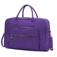 thumbnail image 1 of MKF Collection Jayla Women’s Solid Quilted Cotton Duffle Bag For Travel by Mia K - Purple, 1 of 10