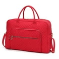 thumbnail image 1 of MKF Collection Jayla Women’s Solid Quilted Cotton Duffle Bag For Travel by Mia K - Red, 1 of 10