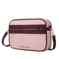 thumbnail image 1 of MKF Collection Jimena Women's Crossbody Bag Nylon Vegan Leather Shoulder Bag by Mia K - Blush Burgundy, 1 of 8