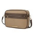 thumbnail image 1 of MKF Collection Jimena Women's Crossbody Bag Nylon Vegan Leather Shoulder Bag by Mia K - Taupe, 1 of 8