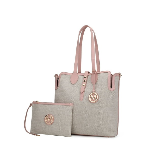 MKF Collection Juliana Women's Tote Bag With Wristlet,Vegan Leather Shoulder Bag Handbag Purses 2pcs by Mia K