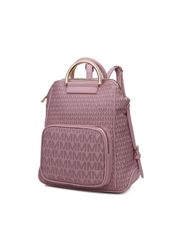 June Women’s Backpack, M Signature Vegan Leather Daypackpack For Travel by Mia K