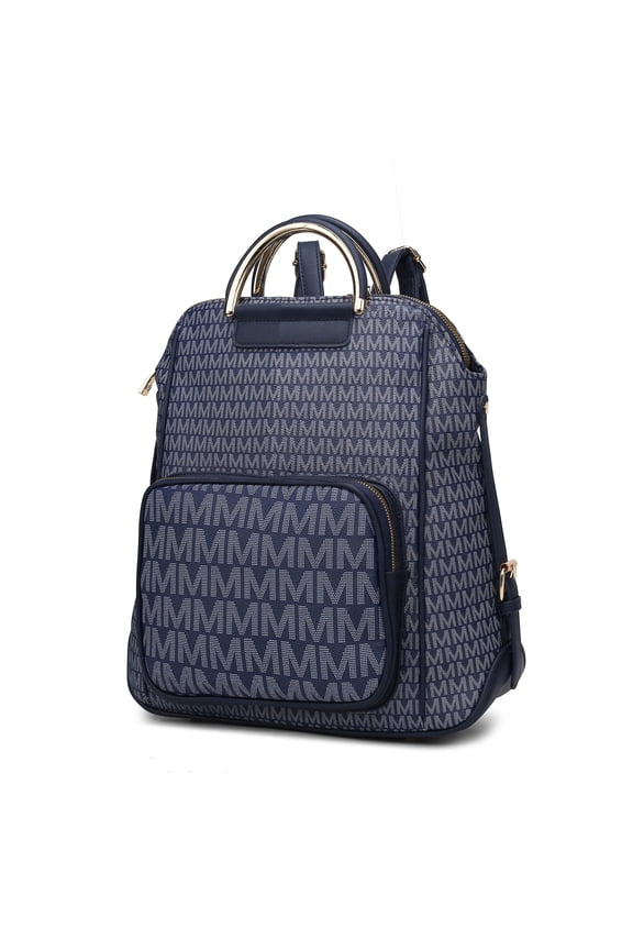 June Women’s Backpack, M Signature Vegan Leather Daypackpack For Travel by Mia K