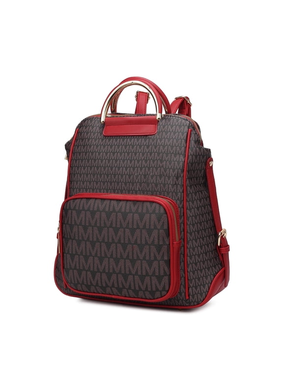 June Women’s Backpack, M Signature Vegan Leather Daypackpack For Travel by Mia K