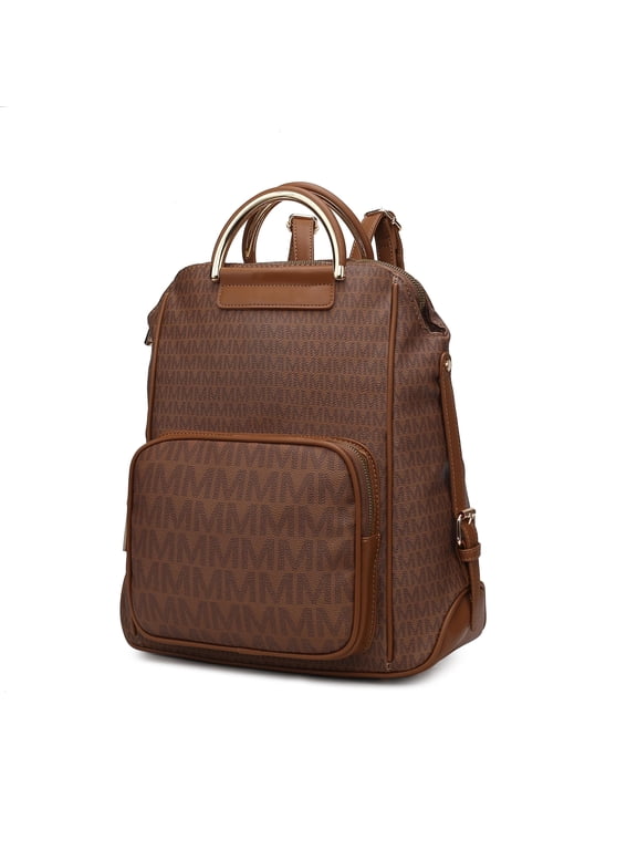 June Women’s Backpack, M Signature Vegan Leather Daypackpack For Travel by Mia K