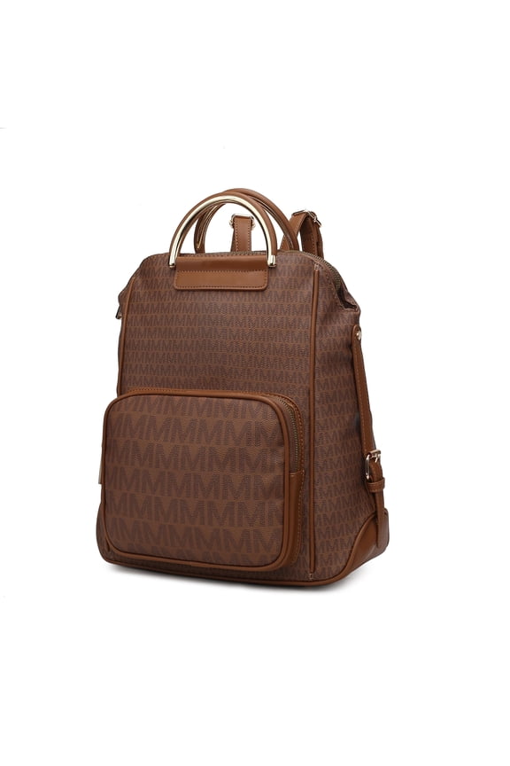 June Women’s Backpack, M Signature Vegan Leather Daypackpack For Travel by Mia K