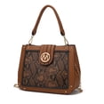 thumbnail image 1 of MKF Collection Kamala Vegan Leather Women's Shoulder Bag, Modern Crossbody Purse Handbag by Mia K - Cognac, 1 of 10