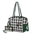 thumbnail image 1 of MKF Collection Karlee Vegan Leather Women's Tote Bag & Wristlet Wallet, Classy Shoulder Purse Handbag by Mia K - Green, 1 of 12