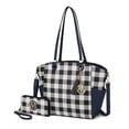 thumbnail image 1 of MKF Collection Karlee Vegan Leather Women's Tote Bag & Wristlet Wallet, Classy Shoulder Purse Handbag by Mia K - Navy, 1 of 12