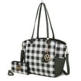 thumbnail image 1 of MKF Collection Karlie Vegan Leather Women's Tote Bag & Wristlet Wallet, Shoulder Bag Checker Handbag Set by Mia K - Olive, 1 of 10