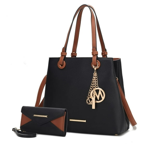 MKF Collection Kearny Vegan Leather Women's Tote Bag with Wallet by Mia K- 2 pieces