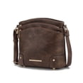 thumbnail image 1 of MKF Collection Kenya Crossbody Shoulder Women’s Bag Stylish Vegan Leather with Gold-Tone Accents by Mia K. - Coffee, 1 of 7