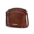 thumbnail image 1 of MKF Collection Kenya Crossbody Shoulder Women’s Bag Stylish Vegan Leather with Gold-Tone Accents by Mia K. - Cognac, 1 of 7