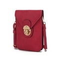thumbnail image 1 of MKF Collection Kianna Vegan Leather Phone Crossbody Handbag by Mia K- Fuchsia, 1 of 8