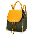 thumbnail image 1 of MKF Collection Kimberly Vegan Leather Women's Backpack, Fashionable Bookbag Purse Handbag by Mia K - Olive Mustard, 1 of 7