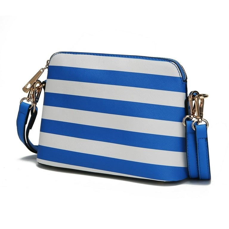 MKF Collection Kimmy Striped Crossbody Handbag by Mia