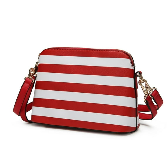 MKF Collection Kimmy Striped Crossbody Handbag by Mia K.