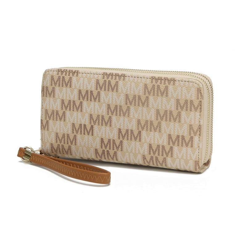 MKF Collection Kirbi M Embossed Designer Wallet Wristlet by Mia K