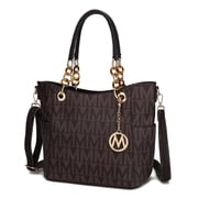 Kissaten Shoulder Bag for Women, Vegan Leather Handbag Purse Top-Handle Crossbody Bag Tote Bag by Mia K