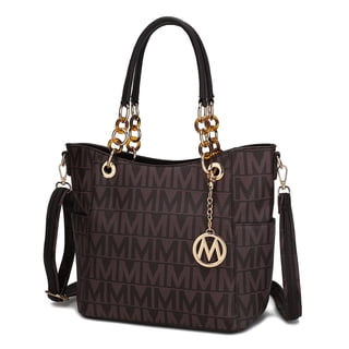 MKF Collection Kissaten Shoulder Bag for Women, Vegan Leather Handbag Purse Top-Handle Crossbody Bag Tote Bag by Mia K