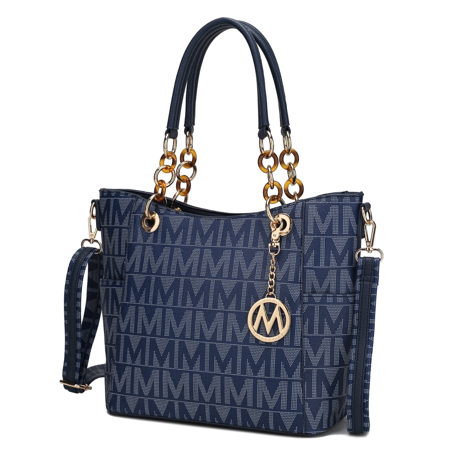 MKF Collection Kissaten Shoulder Bag for Women, Vegan Leather Handbag Purse Top-Handle Crossbody Bag Tote Bag by Mia K